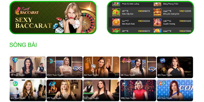 Trải nghiệm trò chơi casino phổ biến tại good888